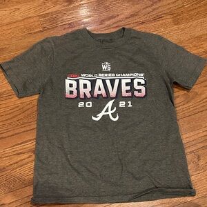Genuine Merchandise Dark Gray Braves World Series Kids Tee